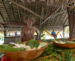 Polynesian lunch Motu Fanfan